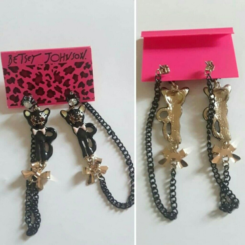 *FINAL PRICE* Black Cat Earings